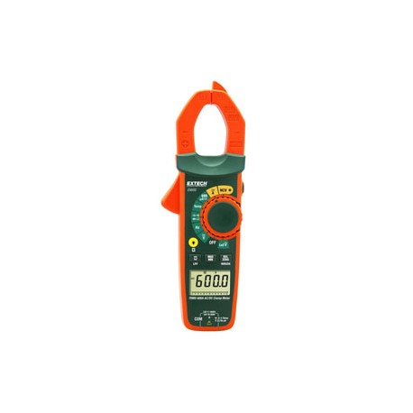 Pinza Amperimétrica CA/CD TRMS 600A, LoZ, Detector de VSC EXTECH EX655