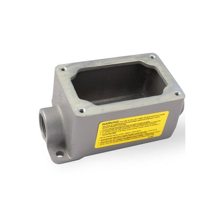 Caja de aluminio Appleton EFDC175NLQ para montaje conexión 3/4" áreas clasificadas Feed-Thru